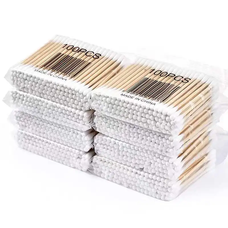 Baby Products Wholesale - ขายส่ง 100/300/500/1000pcs double-ended ผ้าฝ้าย,ทําความสะอาดและถูกสุขลักษณะผ้าฝ้ายเด็ก,ทําความสะอาดหู sticks สุขภาพสะอาด