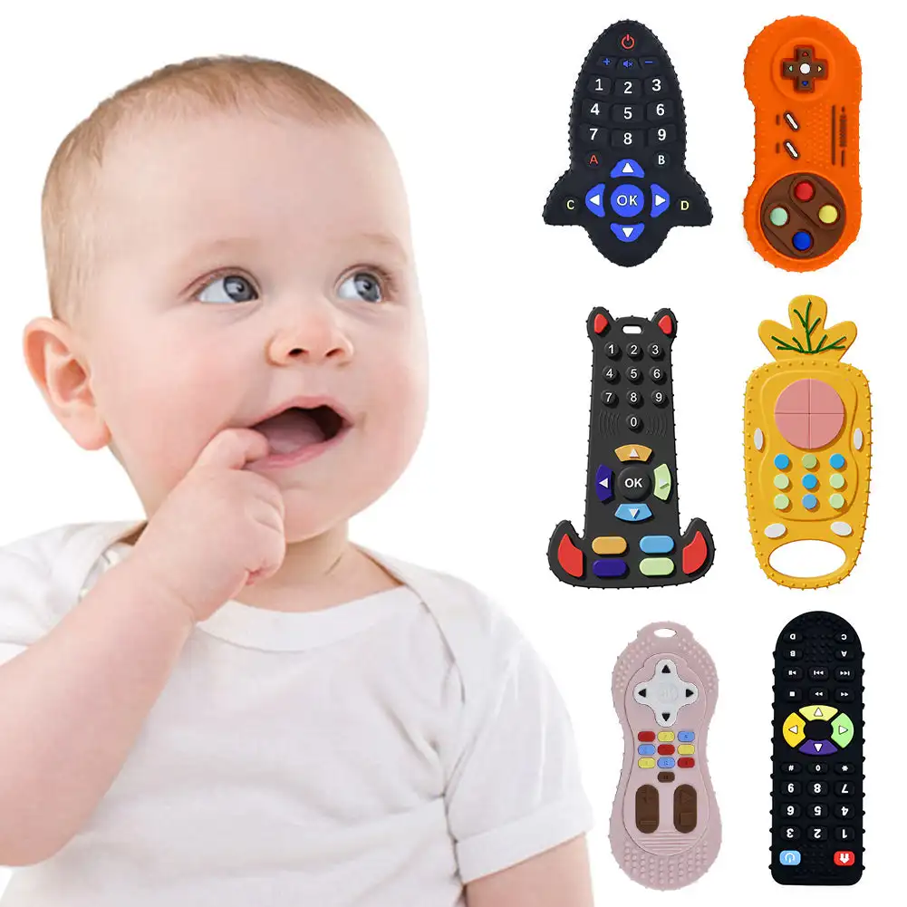 Baby Products Natural - เด็กซิลิโคนTeetherของเล่นรีโมทคอนโทรลรูปร่างTeetherหนูหมากฝรั่งบรรเทาอาการปวดTeethingของเล่นเด็กSensoryการศึกษาHealthcare