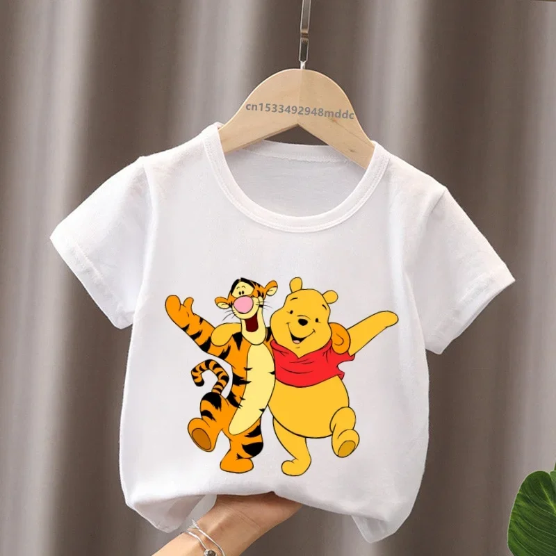 Baby Products Store - เสื้อยืดเด็กพิมพ์ลายหมีทิกเกอร์น่ารัก วินนี่เดอะพูห์ ลดราคา เสื้อผ้าเด็กผู้หญิง เสื้อยืดแขนสั้นเด็กผู้ชาย เสื้อเด็กฤดูร้อน