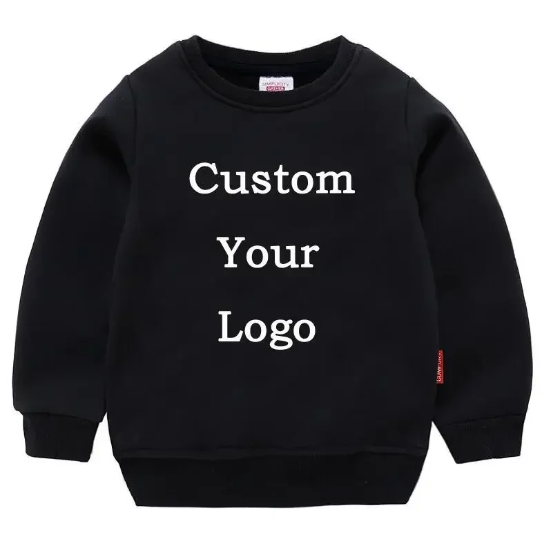Baby Products Logo - เสื้อสเวตเตอร์เด็กพิมพ์ลายตามสั่ง สำหรับเด็กชายและเด็กหญิง เสื้อฮู้ดดี้เด็กสำหรับฤดูใบไม้ร่วงและฤดูหนาว ผลิตภัณฑ์สำหรับลูกค้า DIY ชื่อ