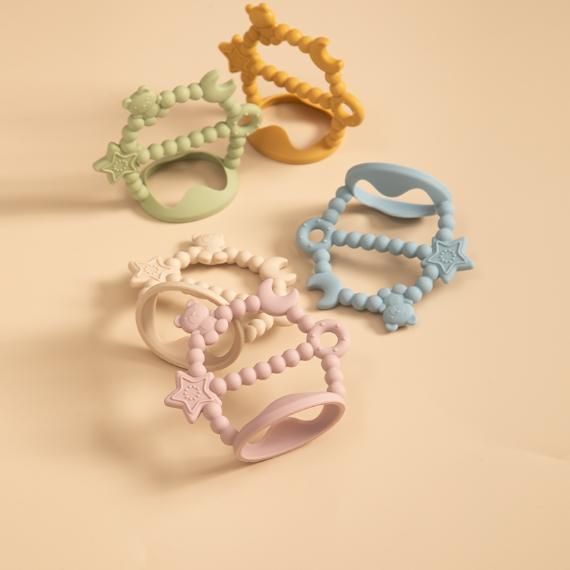 Teething Mitten Baby - ของเล่นกัดสำหรับเด็กทารก ถุงมือซิลิโคนสำหรับกัดฟันเด็ก จับง่าย ของเล่นกัดสำหรับเด็กวัยหัดเดิน ของขวัญสำหรับทารกแรกเกิด