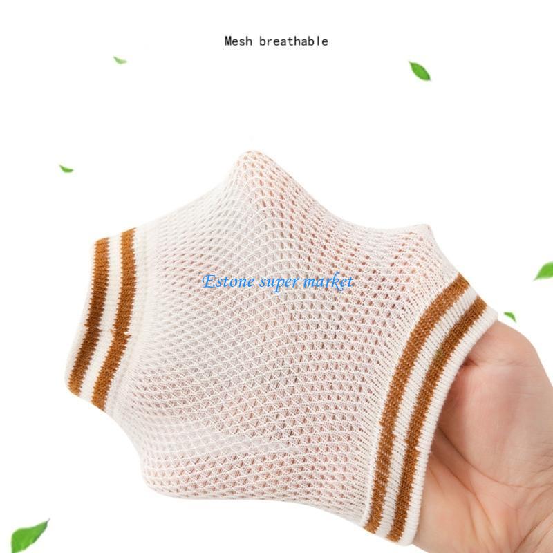 Baby Knee Pad Crawling - 090B เครื่องป้องกันเข่าสำหรับทารกผ้าฝ้ายนุ่มระบายอากาศได้ผ้าสแปนเด็กซ์ขาอุ่น การออกแบบป้องกันการลื่นเพื่อความปลอดภัยในการคลาน