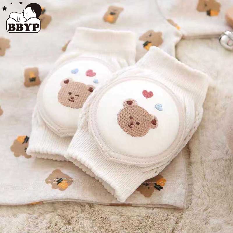Baby Knee Pad Crawling - เด็กเข่า Pads ถุงเท้าผ้าฝ้าย Ultra บางน่ารักการ์ตูนเย็บปักถักร้อยเข่าถุงเท้าป้องกันเด็กคลาน Walk