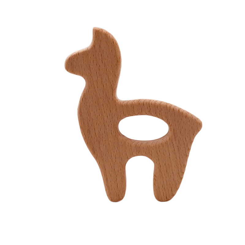 Baby Products Natural - ABCPICK 10pcs เด็กสัตว์ธรรมชาติ Beech Teething ไม้