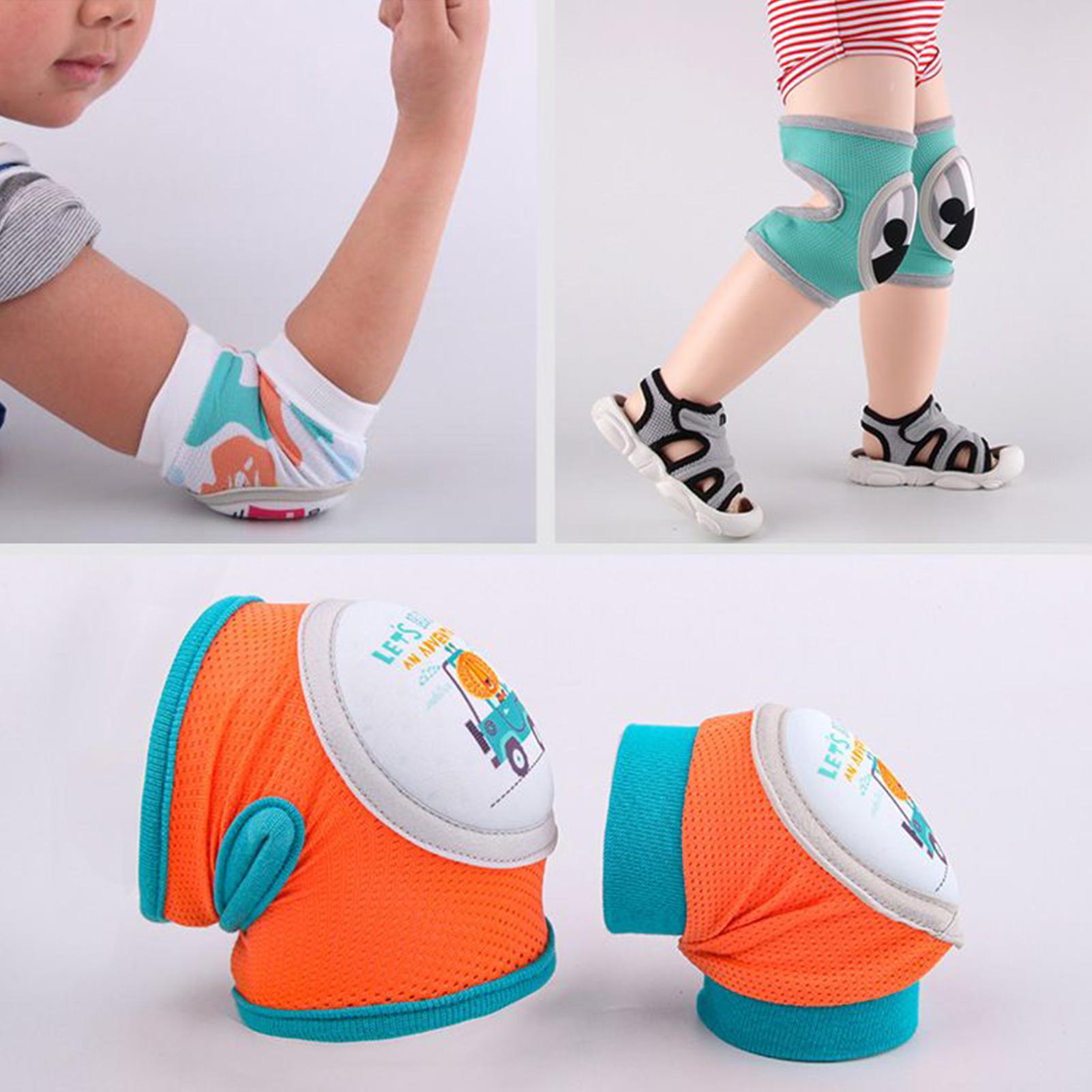Baby Knee Pad Crawling - แผ่นรองเข่าเด็กสำหรับคลาน วัย 0-5 ปี ระบายอากาศได้ดี ปลอกรัดเข่าเด็กแบบยืดหยุ่น