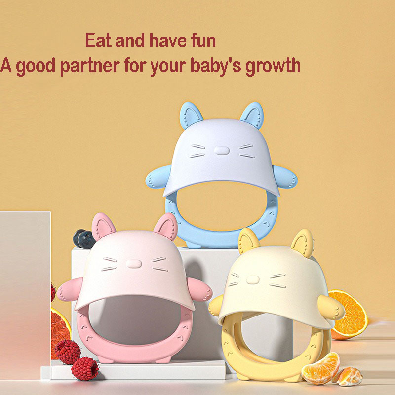Teething Mitten Baby - ถุงมือซิลิโคนนุ่มสำหรับเด็ก ป้องกันการดูดนิ้ว ของเล่นเคี้ยว ช่วยพัฒนาการกล้ามเนื้อช่องปาก ปลอดภัย ต้มฆ่าเชื้อได้