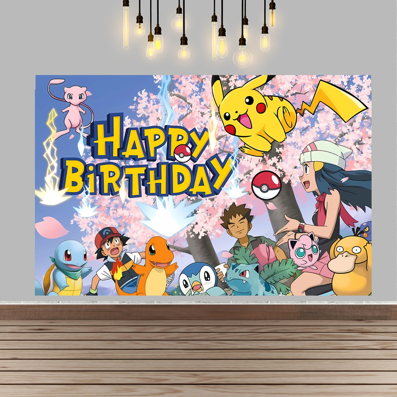 Pokemon Birthday Party ตกแต่งพ - Baby Products Poster บทวิจารณ์และราคา
