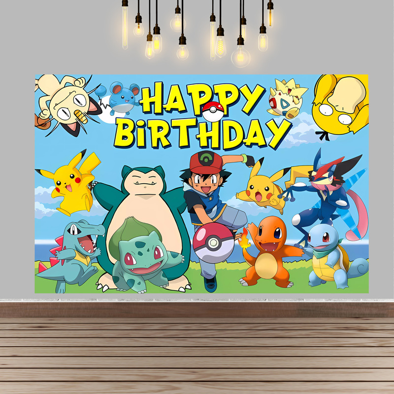 Pokemon Birthday Party ตกแต่งพ - Baby Products Poster บทวิจารณ์และราคา