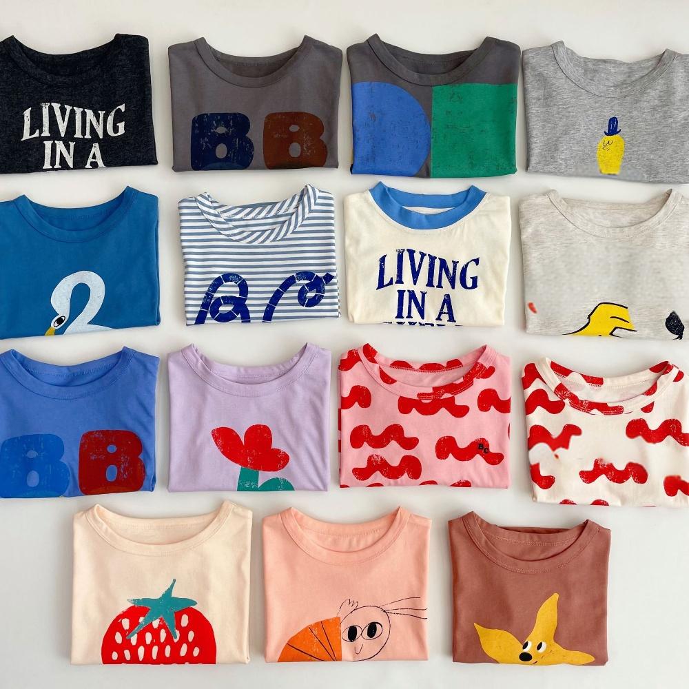 เสื้อยืดเด็กสไตล์เกาหลี ฤดูร้อ - Baby Products Korea บทวิจารณ์และราคา