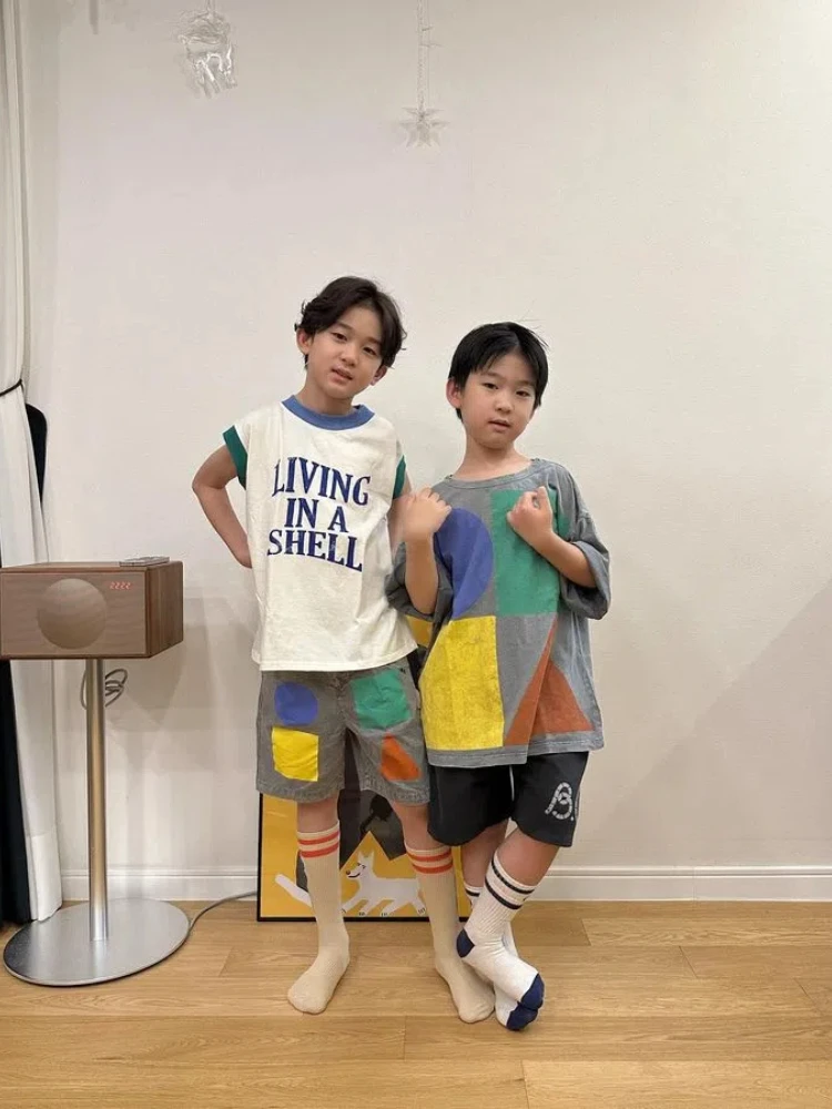 เสื้อยืดเด็กสไตล์เกาหลี ฤดูร้อ - Baby Products Korea บทวิจารณ์และราคา