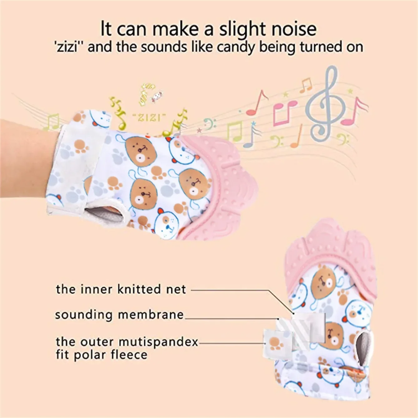 ถุงมือซิลิโคนสำหรับเด็กแรกเกิด - Teething Mitten Baby บทวิจารณ์และราคา