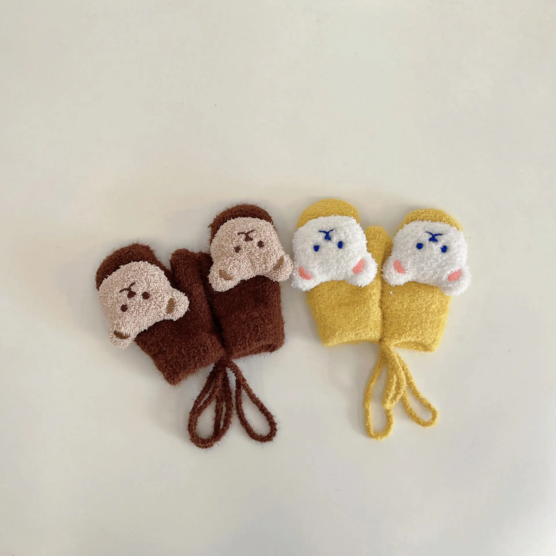 1-4Y การ์ตูนหมีเด็ก Mittens ฤด - Teething Mitten Baby บทวิจารณ์และราคา