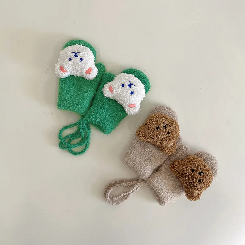 1-4Y การ์ตูนหมีเด็ก Mittens ฤด - Teething Mitten Baby บทวิจารณ์และราคา