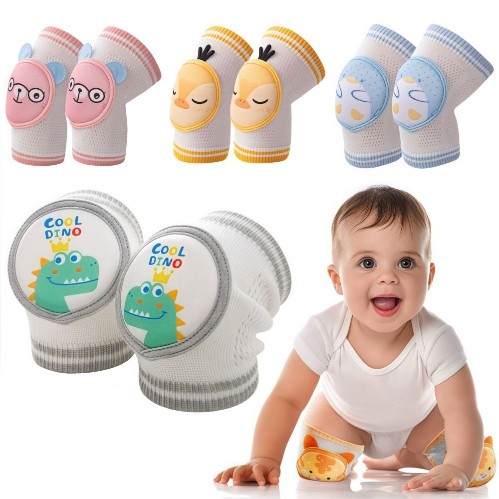 แผ่นรองเข่าเด็กแบบกันตก ระบายอ - Baby Knee Pad Crawling บทวิจารณ์และราคา