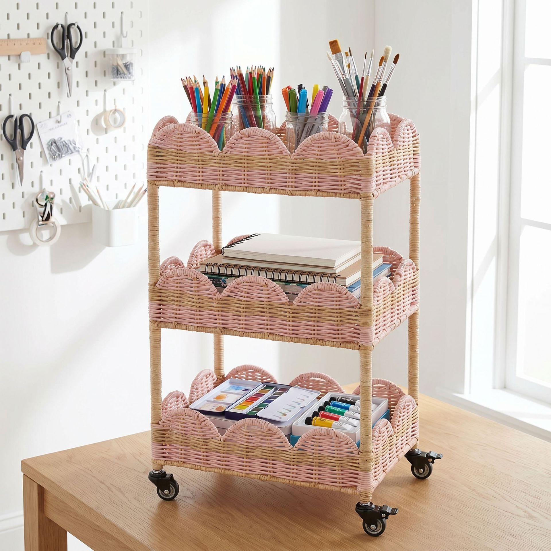 ชั้นวางของแบบตะกร้าหวายเทียม ส - Baby Products Basket บทวิจารณ์และราคา