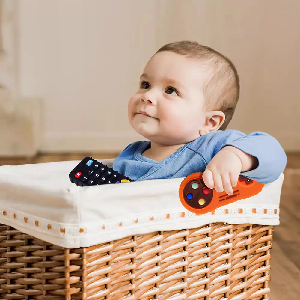 เด็กซิลิโคนTeetherของเล่นรีโมท - Baby Products Natural บทวิจารณ์และราคา