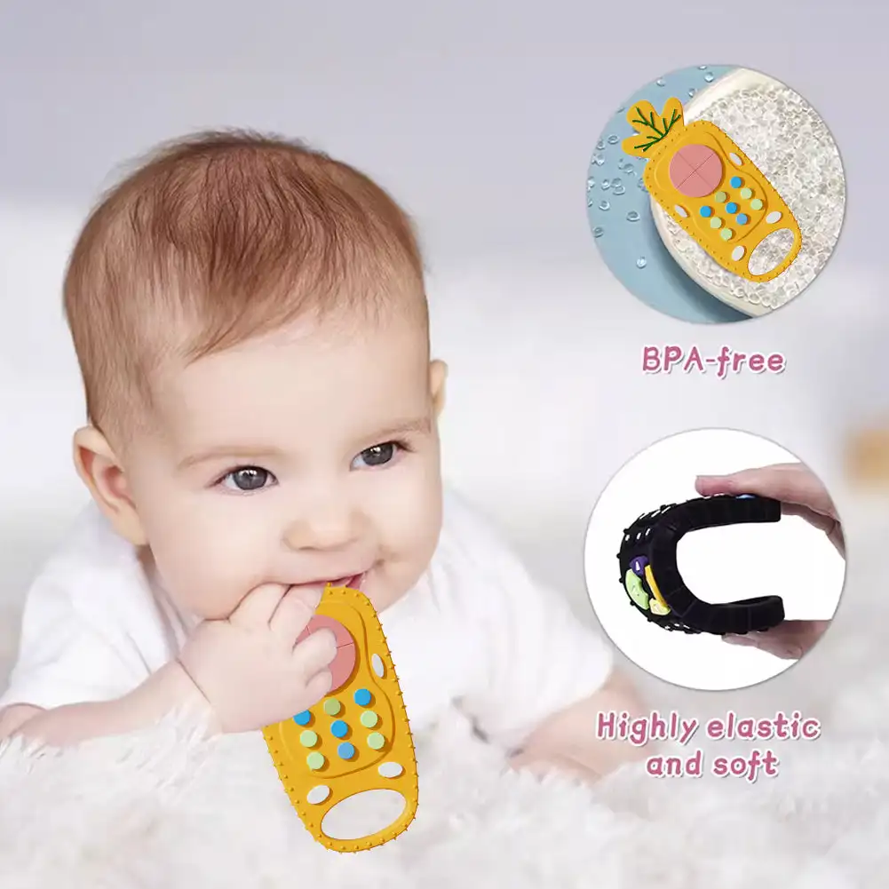 เด็กซิลิโคนTeetherของเล่นรีโมท - Baby Products Natural บทวิจารณ์และราคา