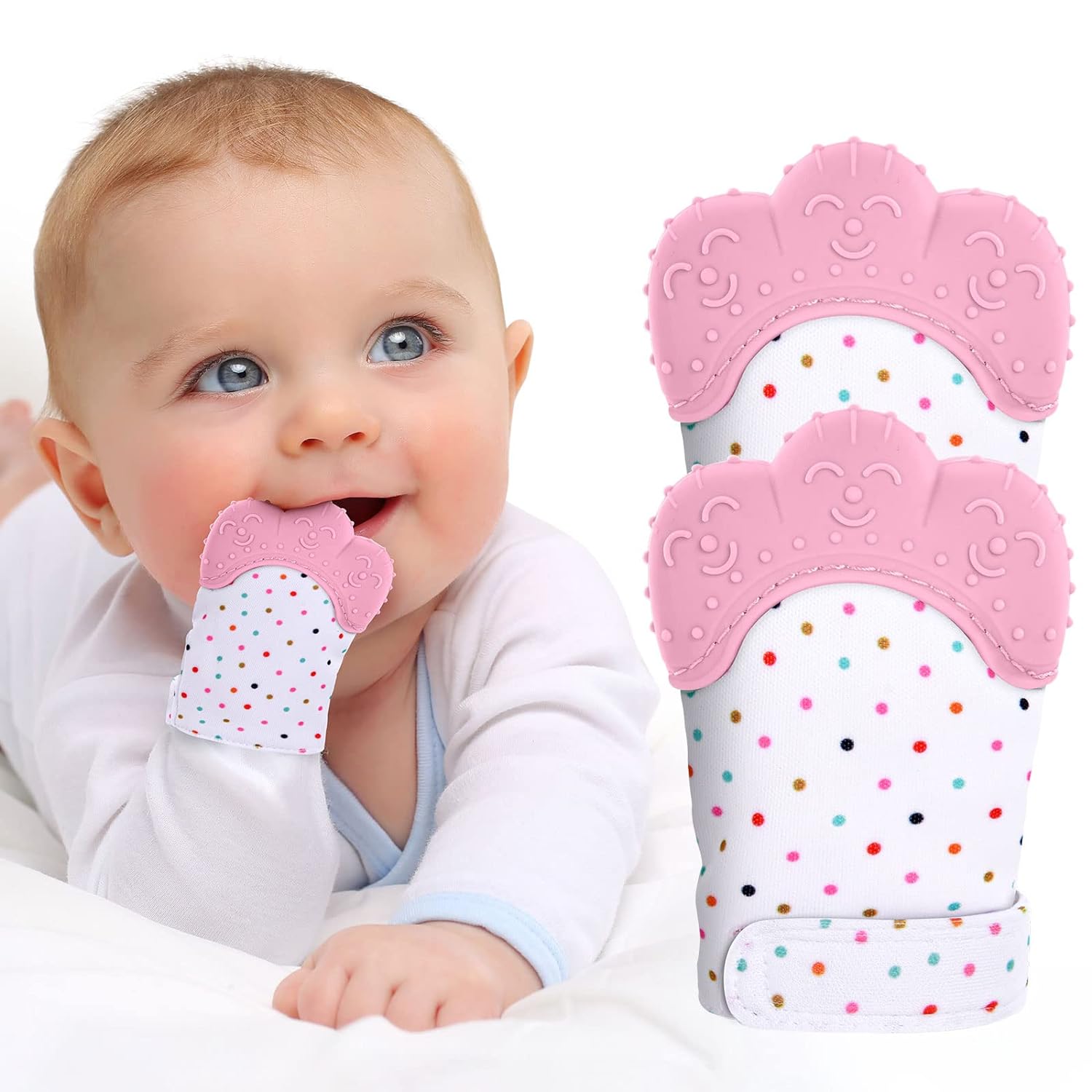 ถุงมือซิลิโคนเกรดอาหารถุงมือยา - Teething Mitten Baby บทวิจารณ์และราคา
