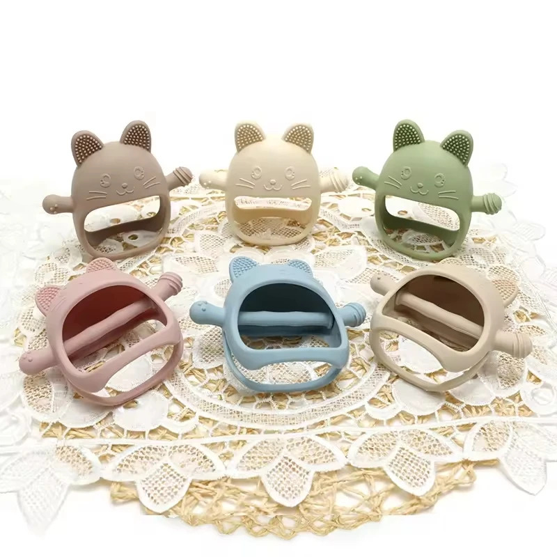 ถุงมือยางกัดซิลิโคนสำหรับเด็ก  - Teething Mitten Baby บทวิจารณ์และราคา