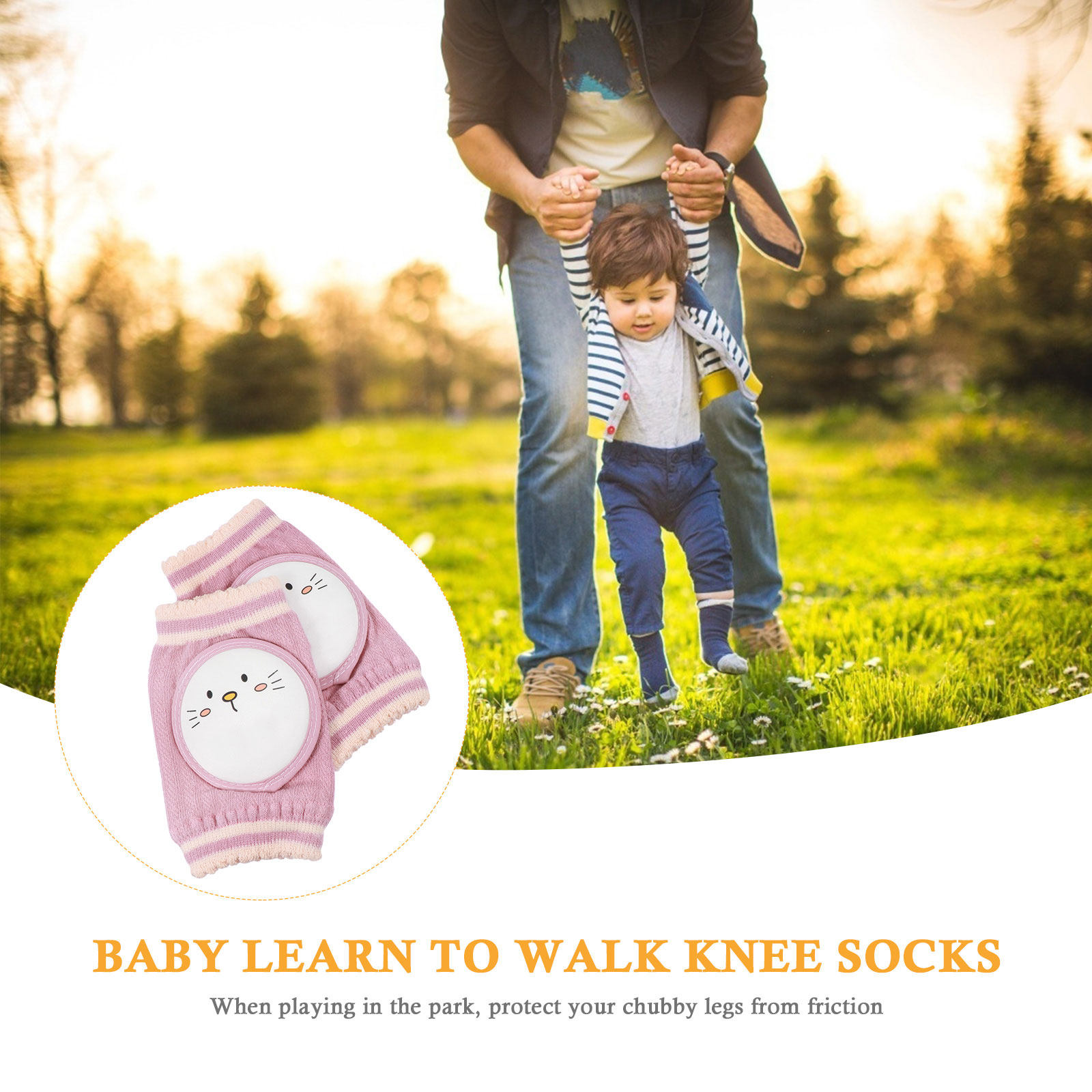 1 คู่ แผ่นรองเข่าสำหรับเด็กทาร - Baby Knee Pad Crawling บทวิจารณ์และราคา