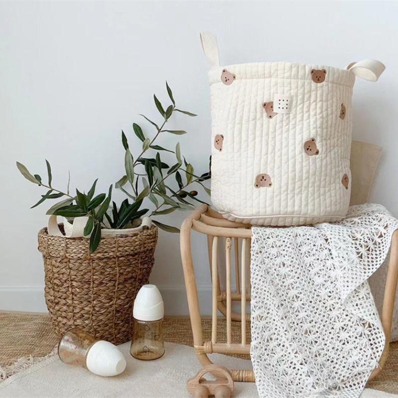 หมีน่ารักเย็บปักถักร้อยกระเป๋า - Baby Products Basket บทวิจารณ์และราคา