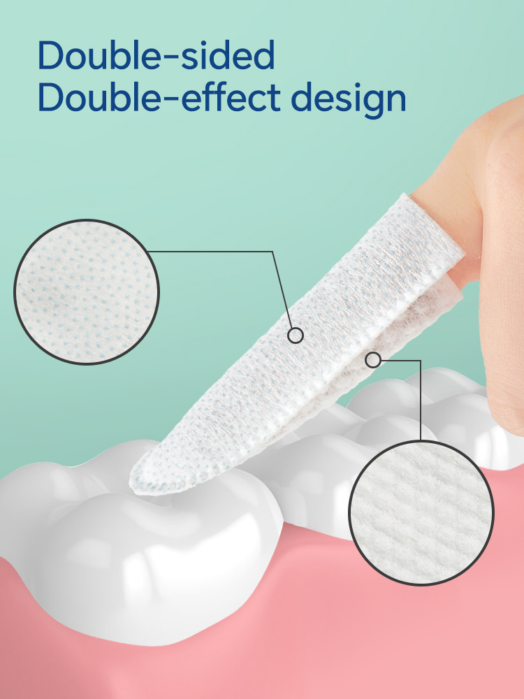 60 ชิ้นทําความสะอาดฟันผ้าเช็ดท - Baby Products Store บทวิจารณ์และราคา