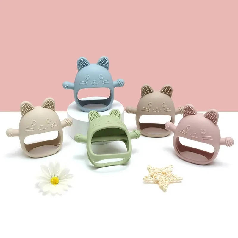 ถุงมือยางกัดซิลิโคนสำหรับเด็ก  - Teething Mitten Baby บทวิจารณ์และราคา
