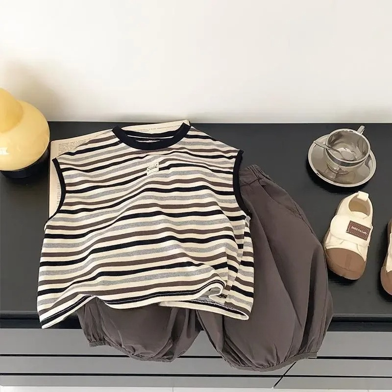 ชุดเสื้อผ้าเด็กฤดูร้อน2ชิ้นเสื - Baby Products Korea บทวิจารณ์และราคา