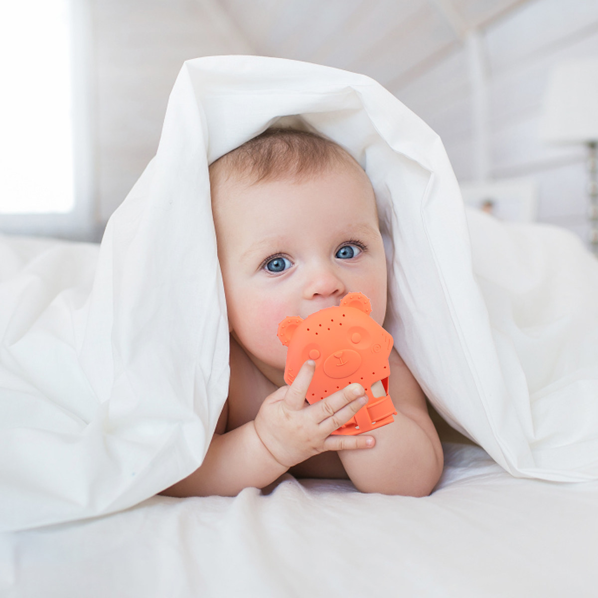 ถุงมือกัดสำหรับเด็กที่ปลอดภัย  - Teething Mitten Baby บทวิจารณ์และราคา