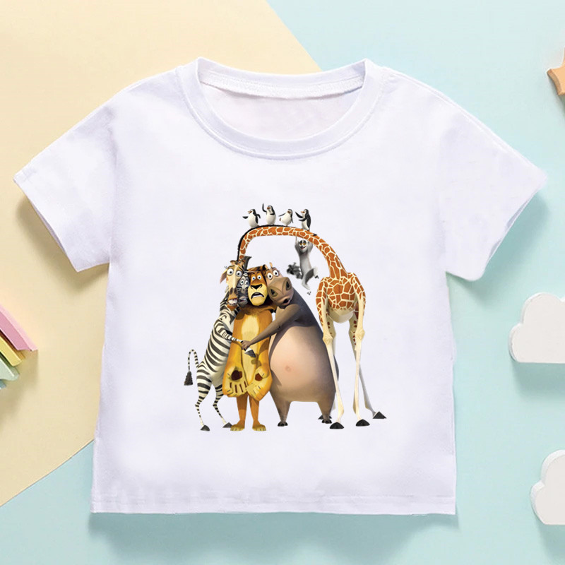 เสื้อยืดเด็กลายยีราฟสิงโตม้าลา - Baby Products Store บทวิจารณ์และราคา